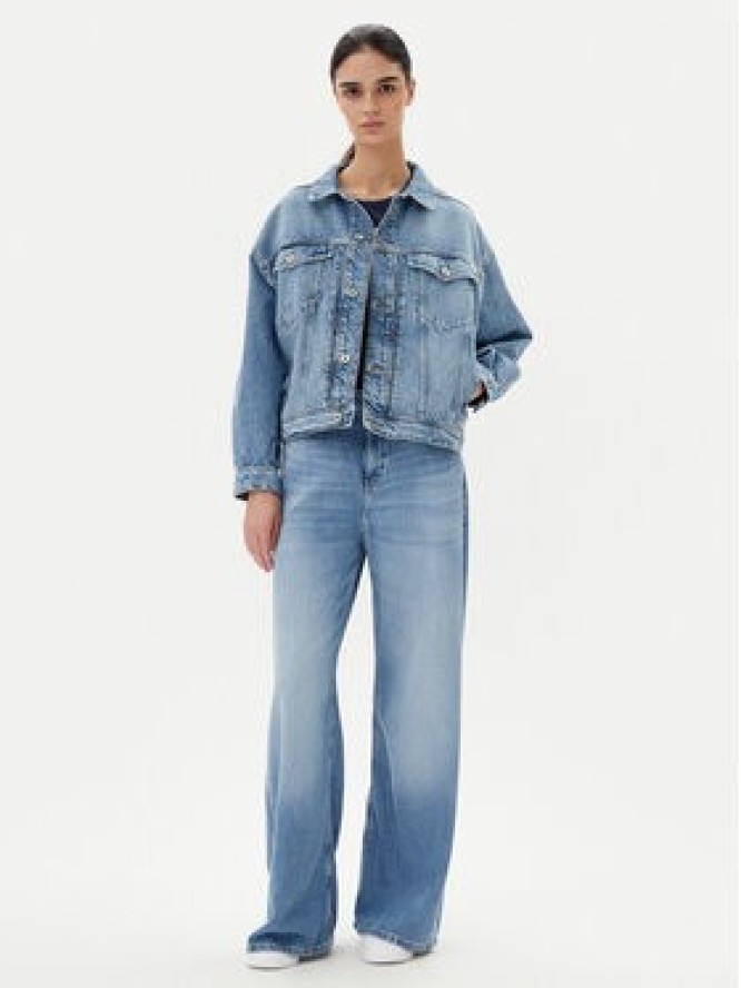 Mustang Kurtka jeansowa Arcata 1016219 Niebieski Loose Fit