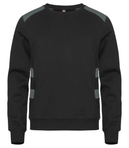 clique Ambition Roundneck unisex bluza kontrastowa z recyklingowanego poliestru