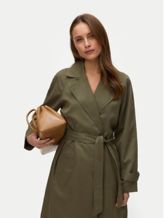 Vero Moda Trencz Lou 10257581 Zielony Regular Fit