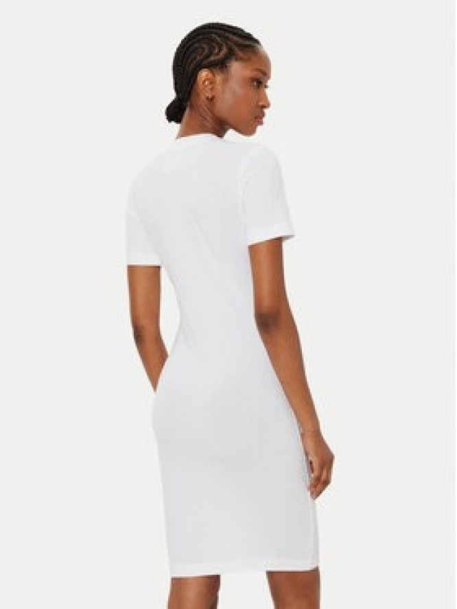 Versace Jeans Couture Sukienka codzienna 78HAOT00 Biały Slim Fit