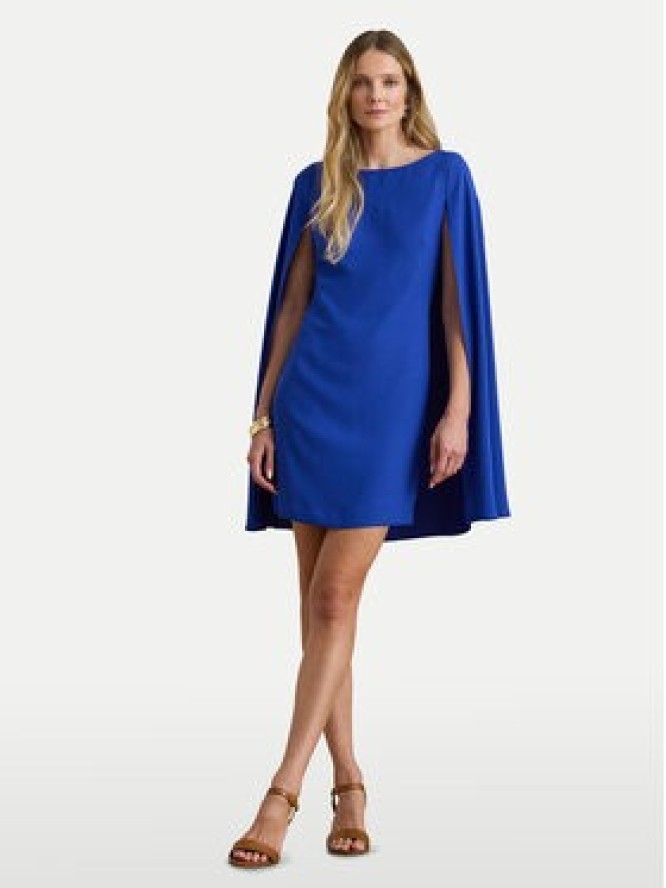 LAUREN RALPH LAUREN Sukienka koktajlowa 253980921006 Niebieski Slim Fit