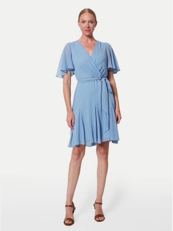 LAUREN RALPH LAUREN Sukienka koktajlowa 250938944003 Niebieski Regular Fit