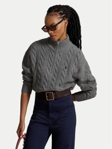 Polo Ralph Lauren Sweter 211972130501 Szary Regular Fit