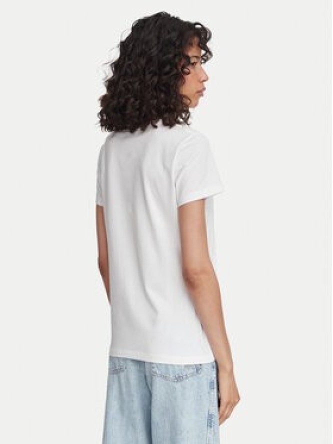 BOSS T-Shirt C_Elove_5 50566827 Kremowy Slim Fit
