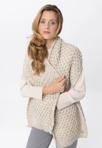 Ciepły, długi szalik z wełną H-LORI