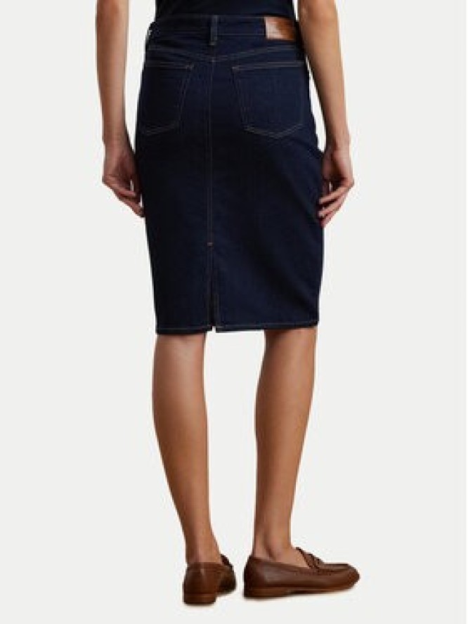 LAUREN RALPH LAUREN Spódnica jeansowa 200813134001 Granatowy Straight Fit
