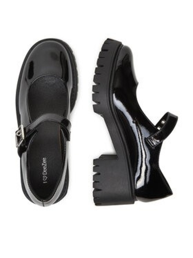 DeeZee Półbuty 8-508-2 Czarny