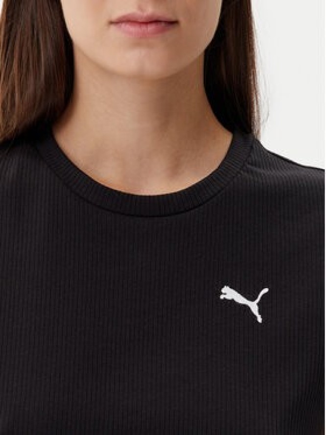 Puma T-Shirt Ess Elevated 685021 Czarny Slim Fit