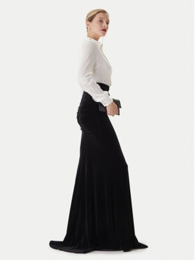 Elisabetta Franchi Sukienka wieczorowa AB-R46-57E2-V100 Biały Regular Fit