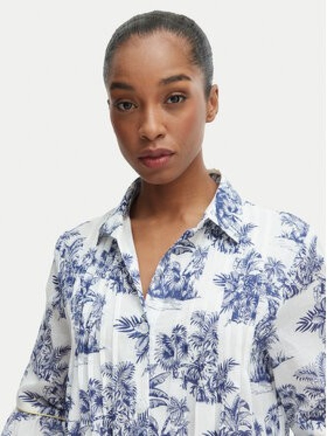 Iconique Sukienka koszulowa IC25-076 Biały Relaxed Fit