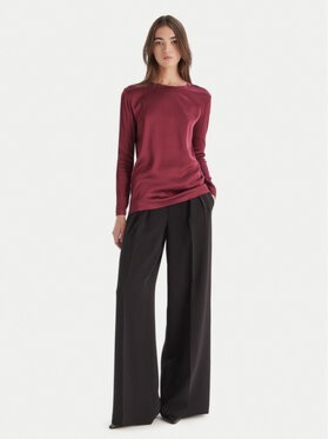 ViCOLO Bluzka TF0244 Bordowy Regular Fit