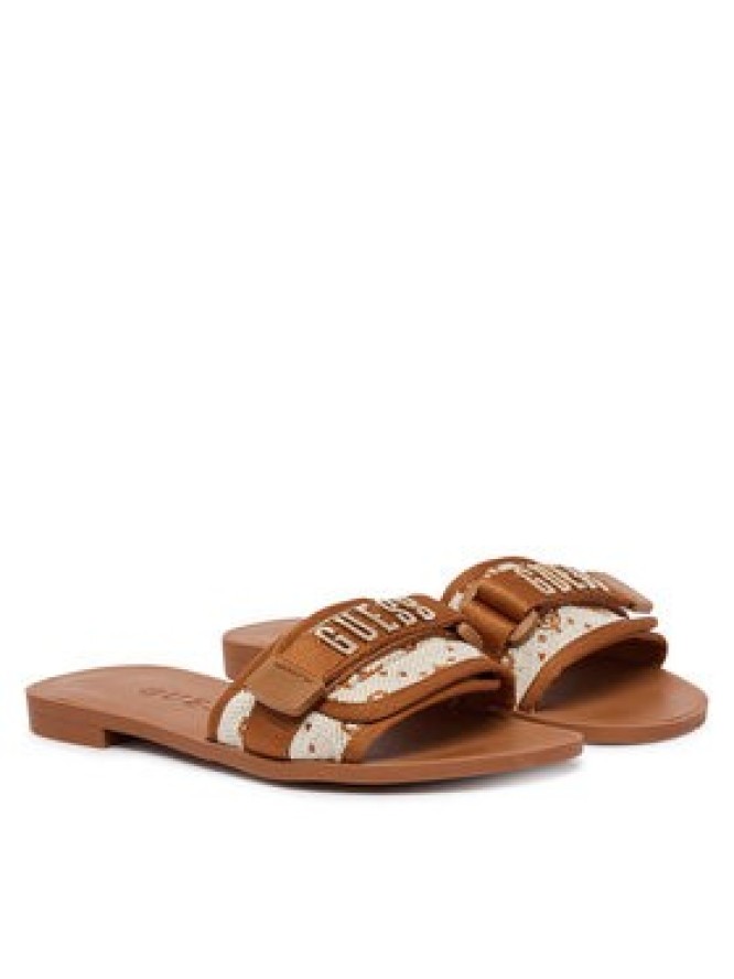 Guess Klapki FLJEL5 FAB03 Brązowy