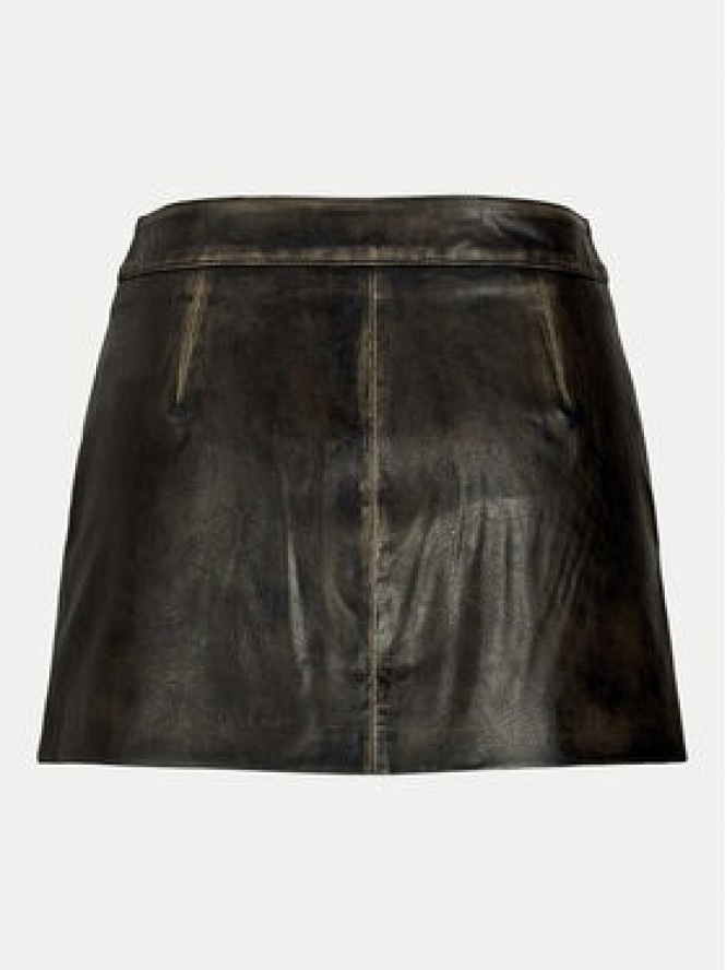 JJXX Spódnica z imitacji skóry Selma 12271904 Czarny Slim Fit