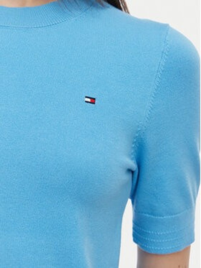 Tommy Hilfiger T-Shirt WW0WW49705 Niebieski Slim Fit
