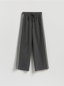 Spodnie z lampasami - ciemnoszary