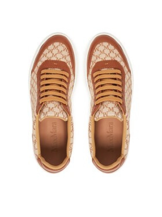 Max Mara Sneakersy 2514761012600 Brązowy