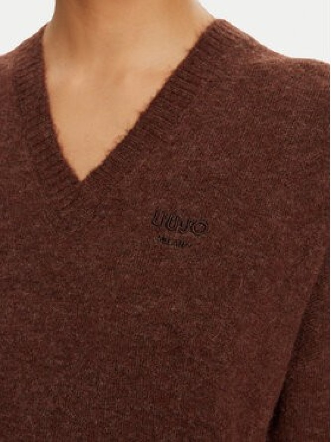 Liu Jo Sukienka dzianinowa WF4430 MA49P Brązowy Regular Fit