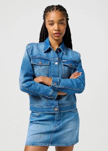WRANGLER DAMSKA KURTKA JEANSOWA WRANGLER HERITAGE JACKET WRUGGED 112362616
