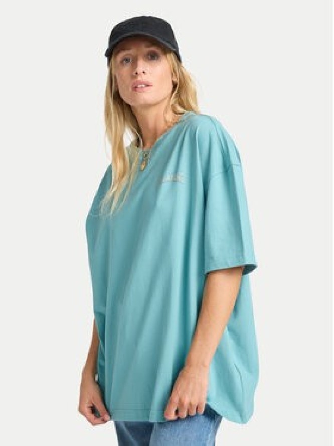 Billabong T-Shirt Reach For Sunshine EBJZT00478 Turkusowy Loose Fit