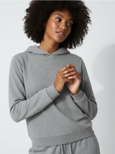 Bluza hoodie basic - szary