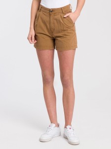 Cross Jeans Szorty w kolorze jasnobrązowym rozmiar: W30