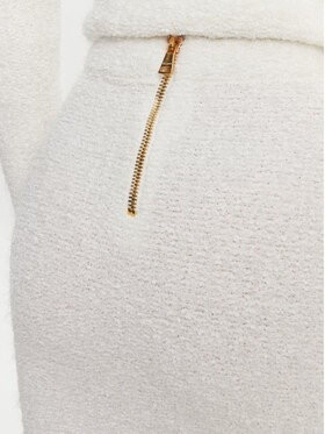 Balmain Spódnica mini DF1LB292KH10 Biały Slim Fit
