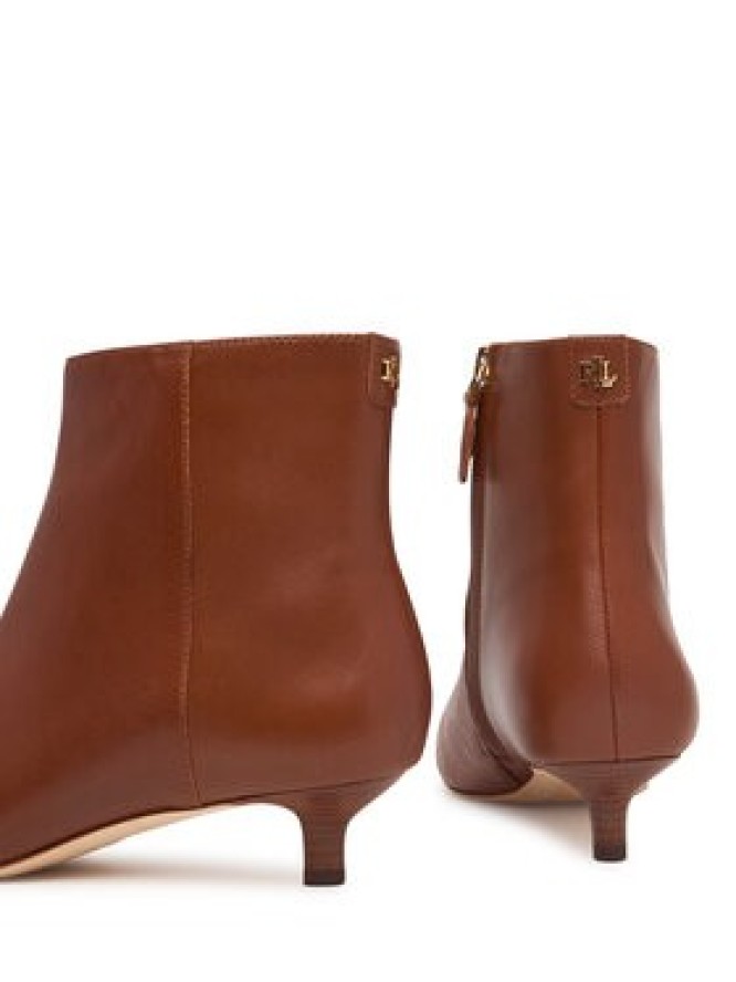 LAUREN RALPH LAUREN Botki Frncsa Bt Hl Bo Bte 802P15721002 Brązowy
