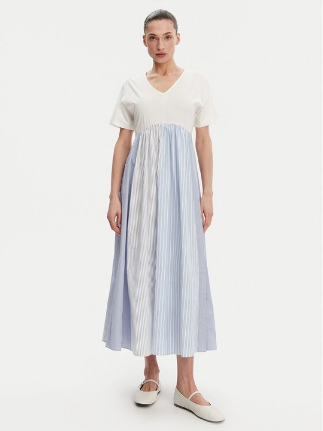 Weekend Max Mara Sukienka codzienna Brozno 2515621082 Biały Relaxed Fit