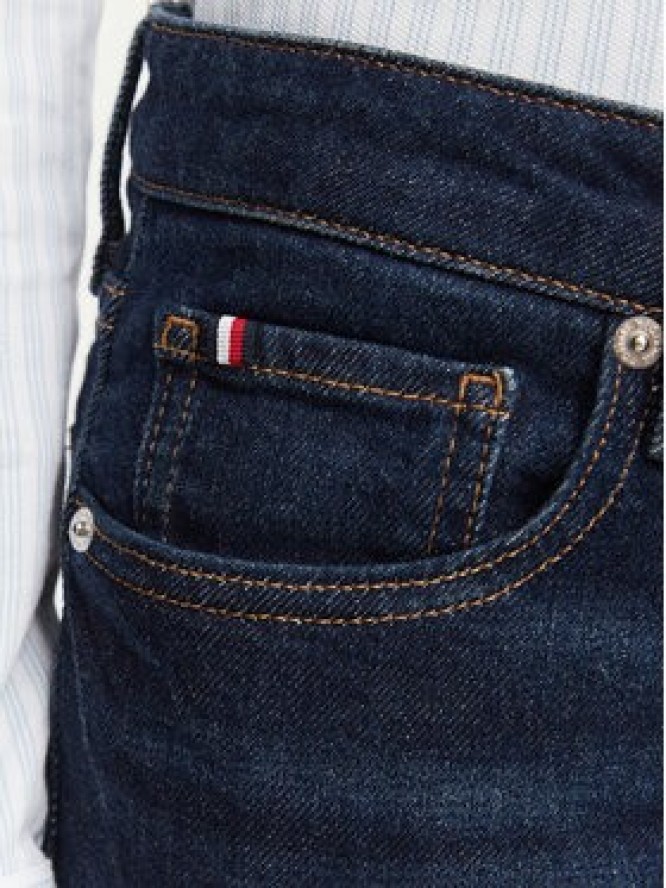 Tommy Hilfiger Jeansy Harlow WW0WW52184 Granatowy Slim Fit