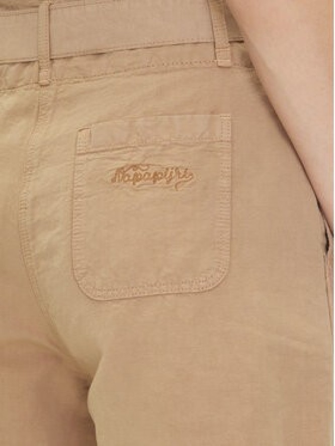 Napapijri Szorty materiałowe N Nice W NP0A4IEX Beżowy Loose Fit