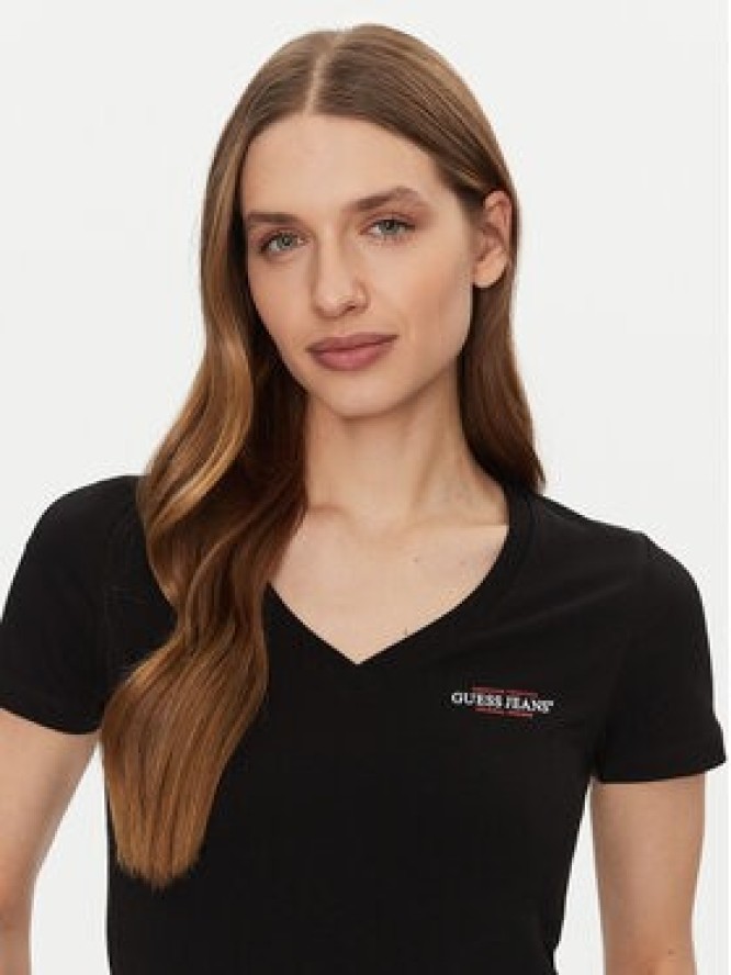 Guess Jeans T-Shirt W4YI23 J1314 Czarny Slim Fit