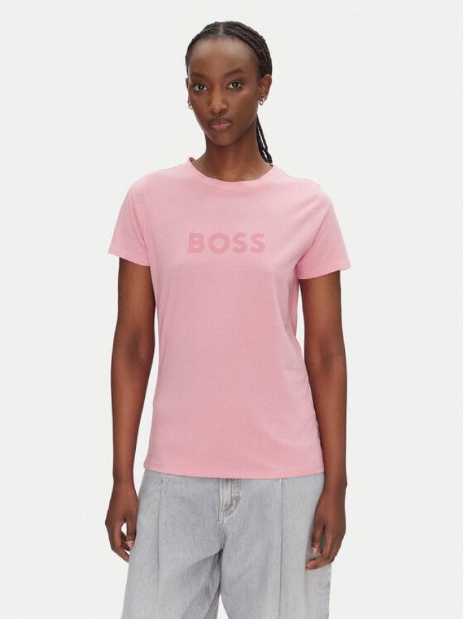 BOSS T-Shirt C_Elogo_5 50501139 Różowy Regular Fit