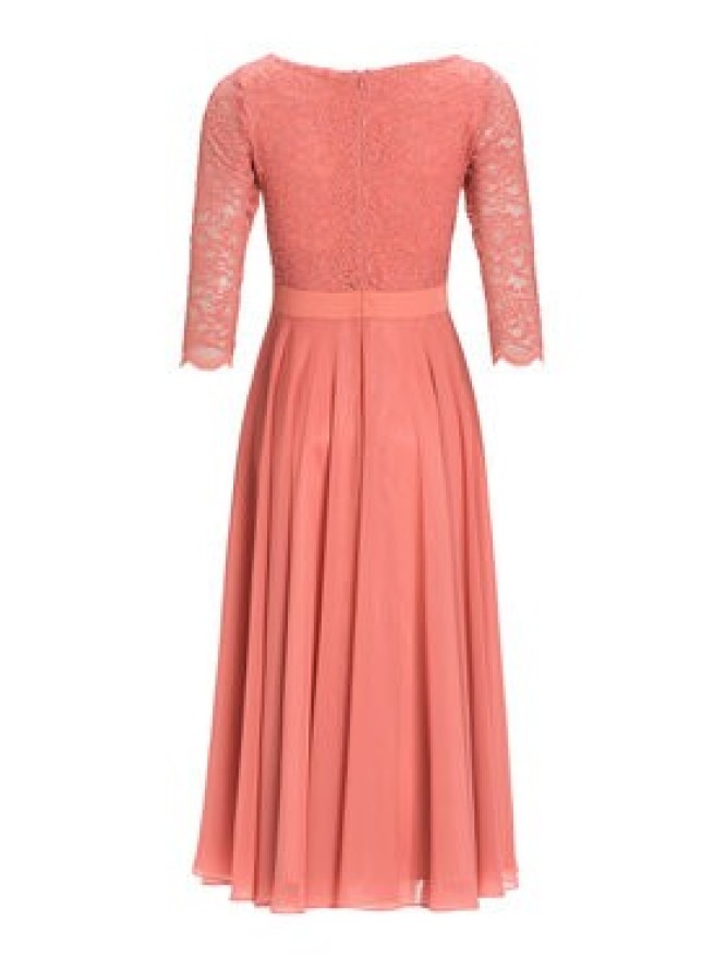 Swing Sukienka koktajlowa 77761710 Koralowy Regular Fit