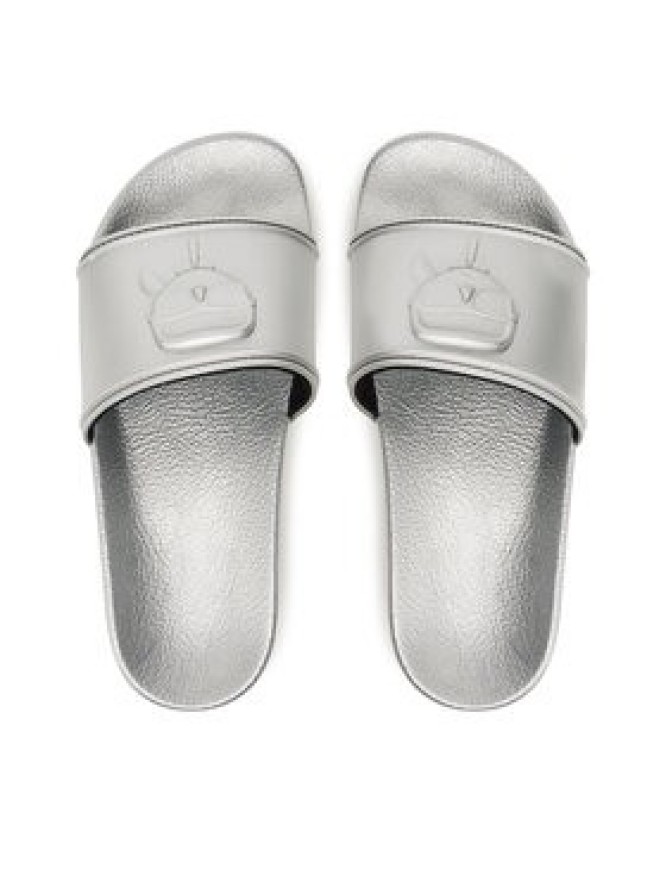 KARL LAGERFELD Klapki Kondo Maxi KL80819M Srebrny