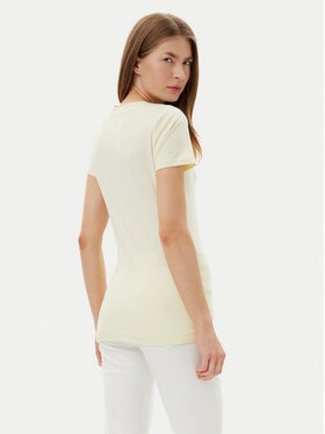 Guess T-Shirt W5GI17 J1314 Żółty Slim Fit