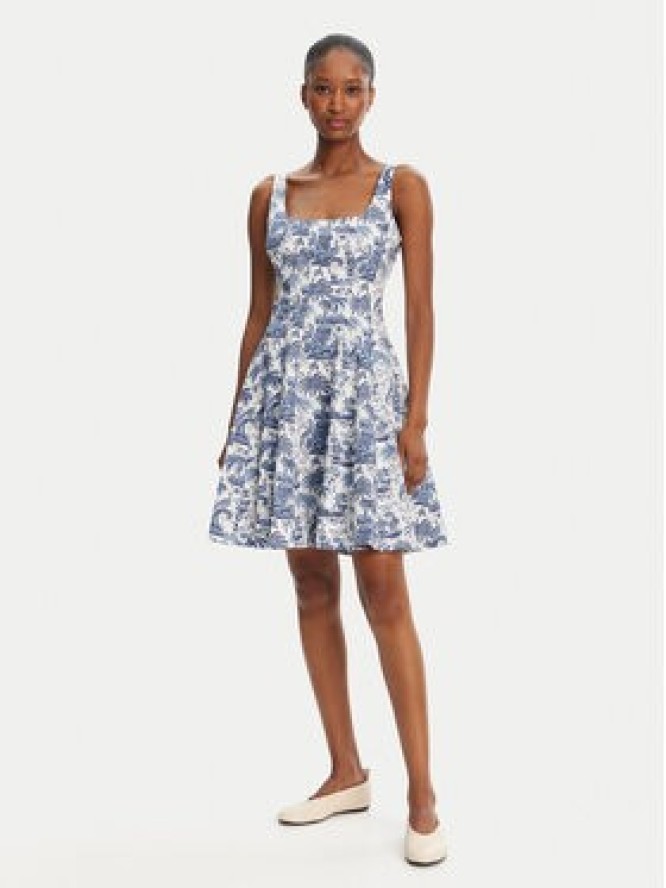 STAUD Sukienka letnia Wells 148-7502 Niebieski Regular Fit