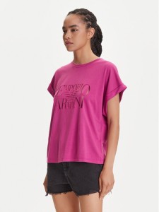 Emporio Armani T-Shirt EW000616 AF12187 UA227 Różowy Loose Fit