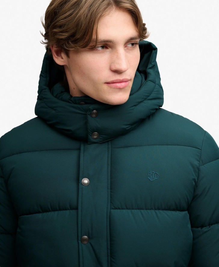 superdry Premium Ripstop Puffer kurtka wodoodporna – Dark Pine Green