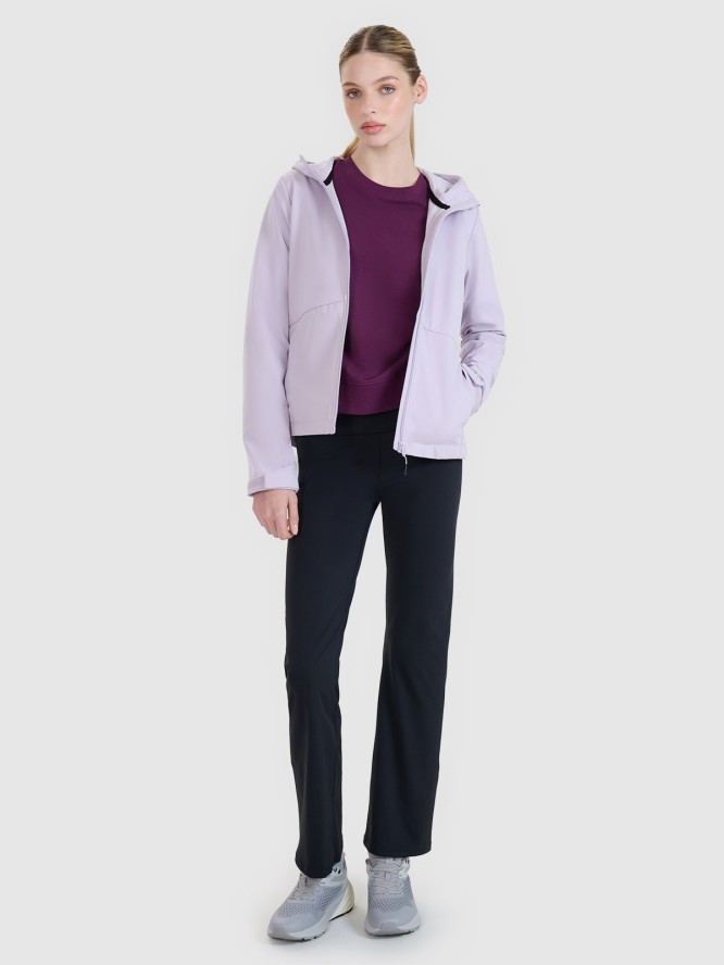 4F Kurtka softshell wiatroodporna membrana 5000 damska - fioletowa S