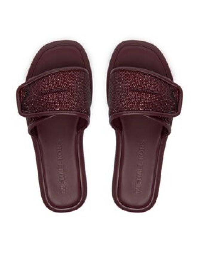 MICHAEL Michael Kors Klapki 40F5SKFA3S Bordowy