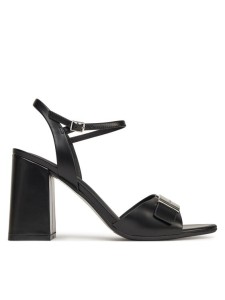 Calvin Klein Sandały Heel Sandal 85 W/Ck Hw - Lth HW0HW02485 Czarny