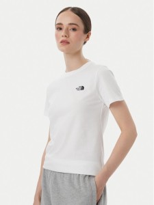 The North Face T-Shirt Evolution Simple Dome Slm NF0A8FX7 Biały Regular Fit