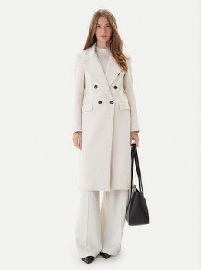 Maryley Płaszcz przejściowy 25IB807/01PA Écru Regular Fit