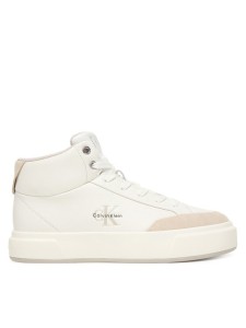 Calvin Klein Sneakersy Basket Cups High Laceup Lth Mix YW0YW02024 Biały