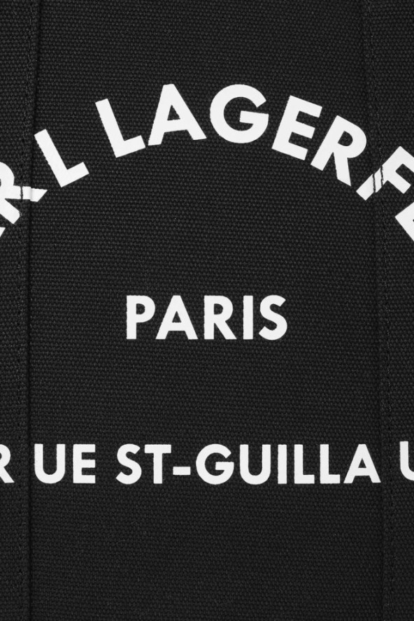 KARL LAGERFELD Czarna bawełniana shopperka damska