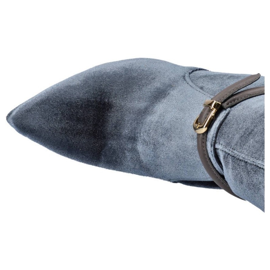 Szare Muszkieterki Damskie Carinii Stylowe Obuwie