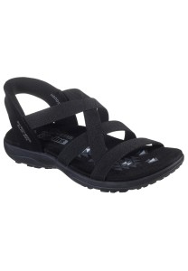 Sandały SKECHERS REGGAE SLIM STRETCH FLEX Czarny