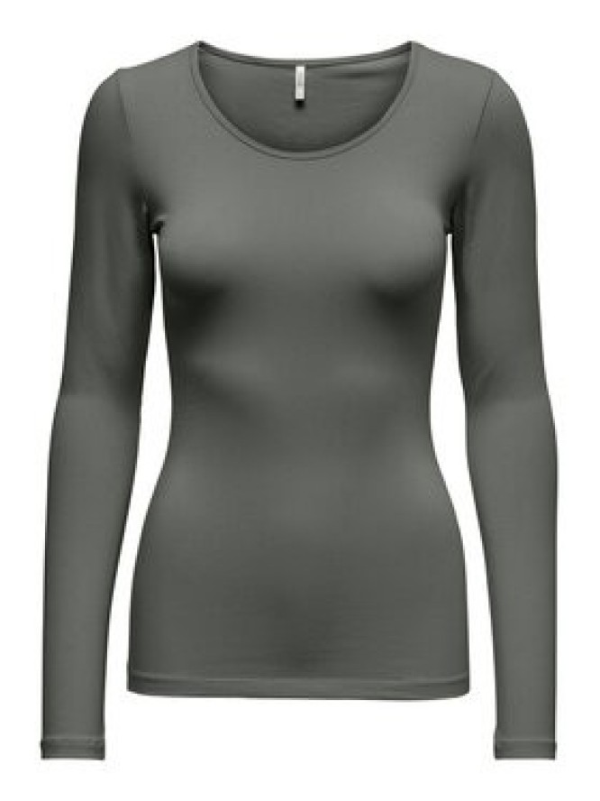 ONLY Bluzka Live Love 15204712 Szary Stretch Fit