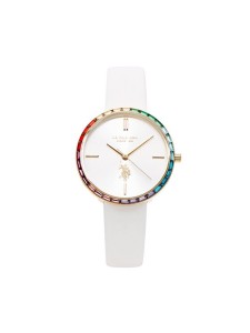 U.S. Polo Assn. Zegarek Rainbow USP8427WH Biały