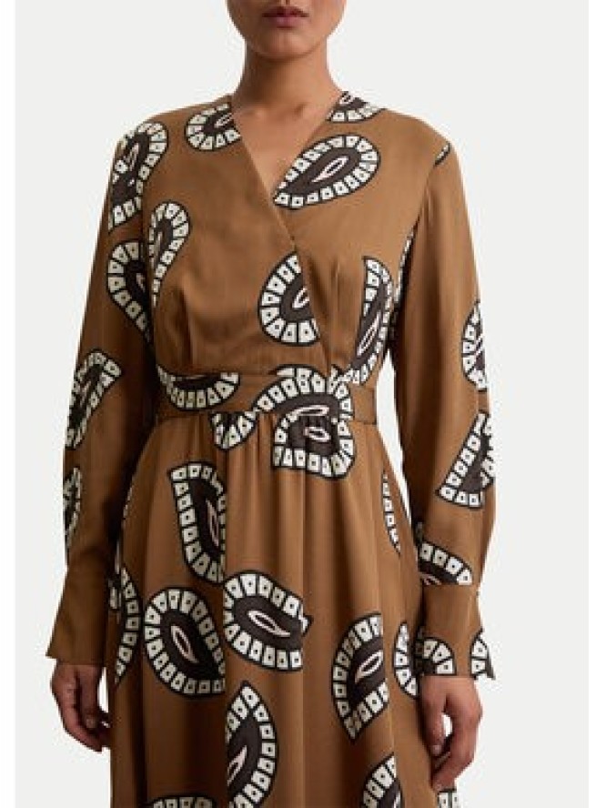 Marc O'Polo Sukienka codzienna 508 1208 21495 Brązowy Flared Fit